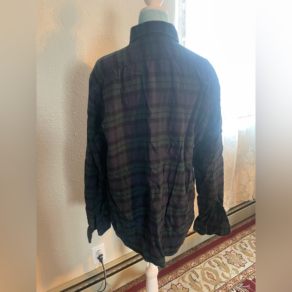 Redwood creek: green plaid flannel - Picture 3 of 4